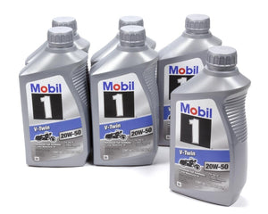 Mobil 1?V-Twin 20?W50?112630 Pack of 6 Quarts